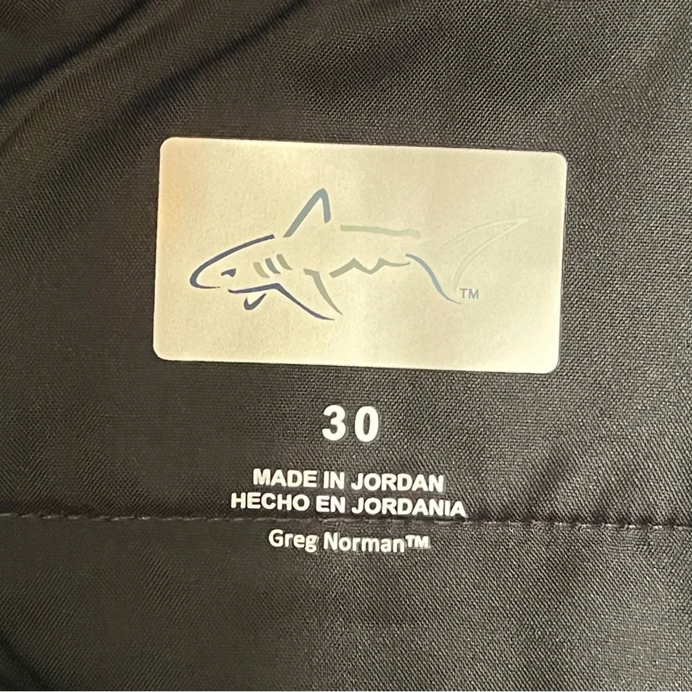 Greg Norman Collection Black Flat Front Performance Shorts - Picture 3 of 9